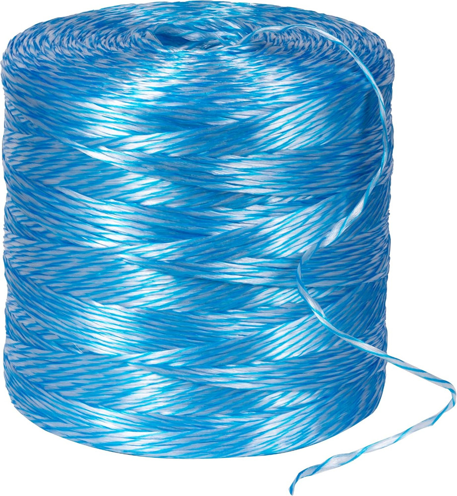 PL6500 Poly Pull Line - 6500ft Twine, 210lbs Strength, Blue & White Coil