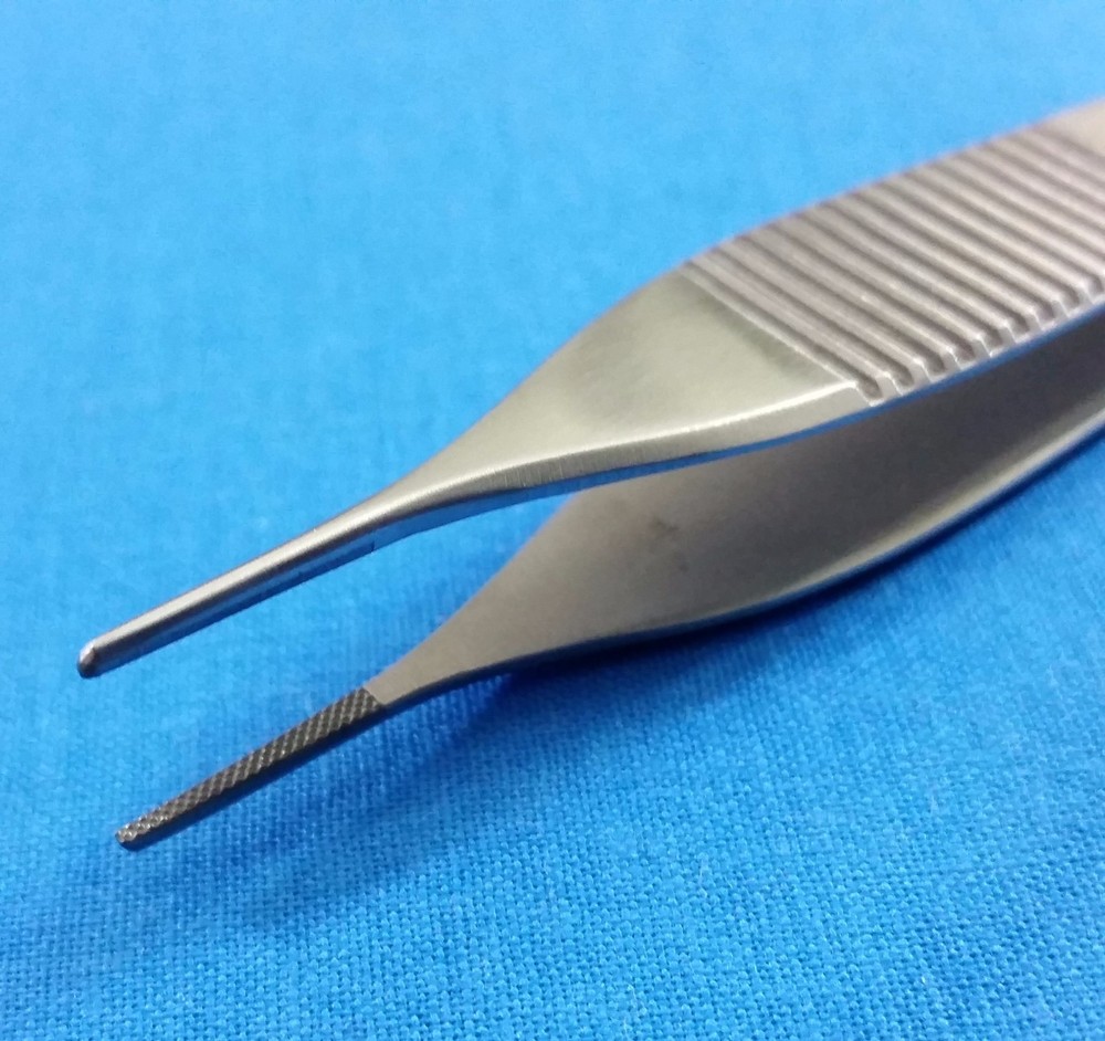 T/C ADSON DRESSING MICRO SURGERY FORCEPS 4.75" SERRATed TUNGSTEN CARBIDE INSERTS