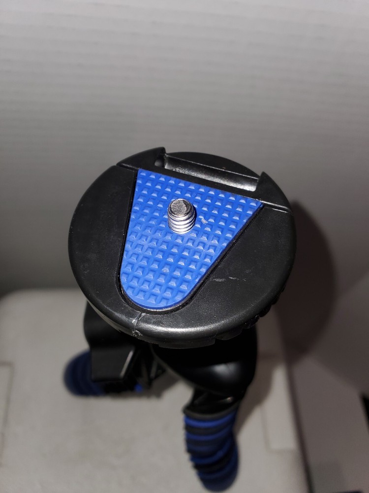 12'' Flexible Gripster Tripod (Blue) for Digital Camera with Quick Release Plate