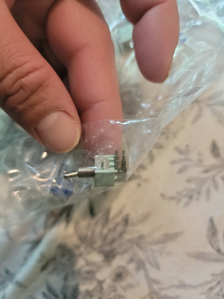 ALCO SWITCH TT21NGRA1 DPDT ON-ON .4VA TINY TOGGLE PC