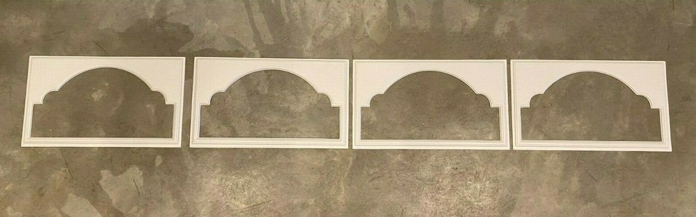 4 Amarr Cathedral Replacement Insert for Short Panel Amarr Garage Door White