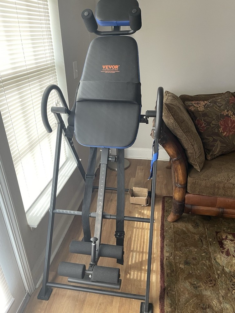 Vevor Inversion Table Foldable Strength Training Equipment Hang Exercise Bench