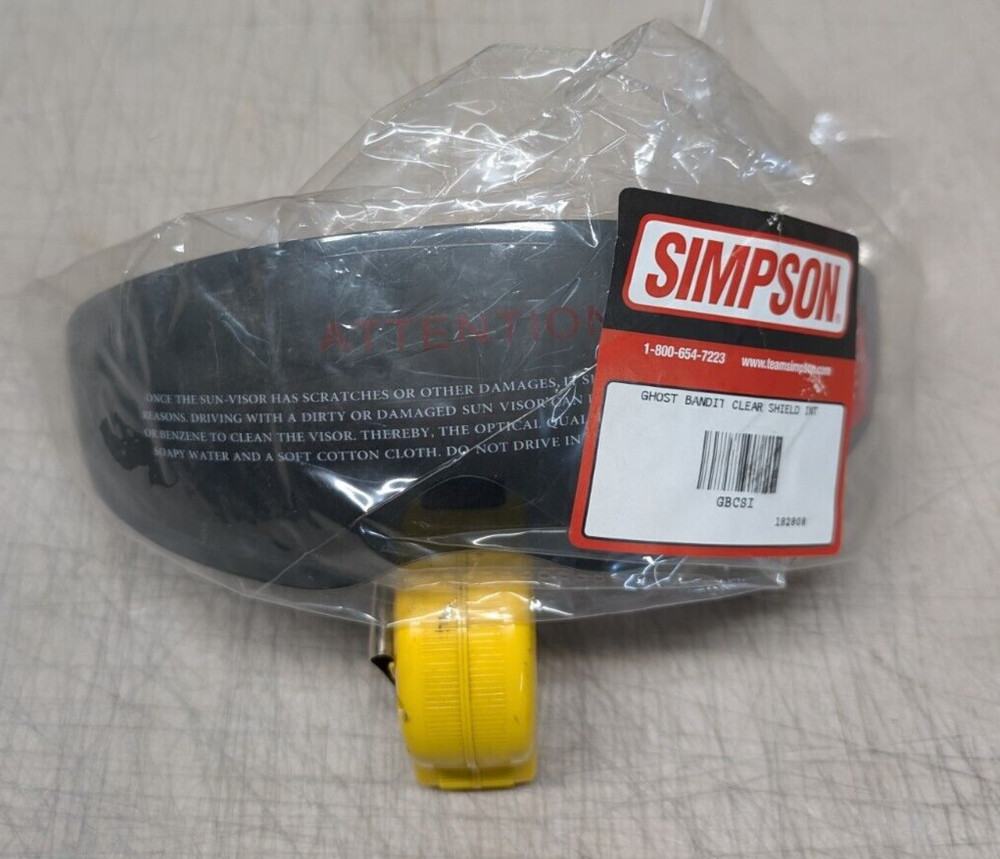 Simpson Motorcycle GBDSSI Internal Shield - GhostBandit;New,Open/Wrong packaging