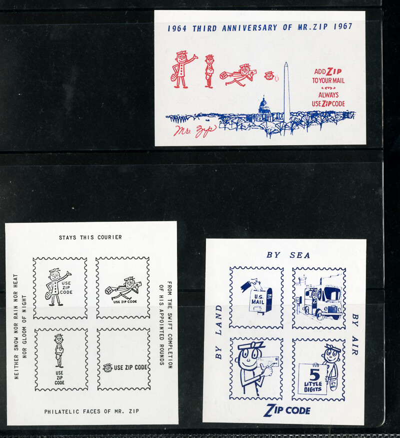 US Stamps Specialized Mr. Zip Forerunner Sheet-let Collection