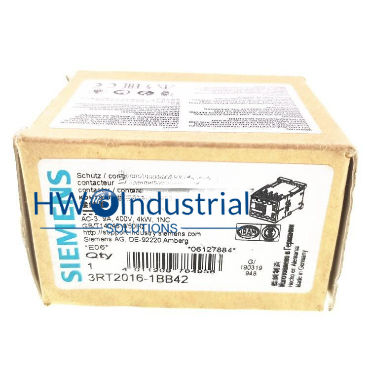 1PC New Siemens DC contactor 3RT2016-1BB42 DC24V