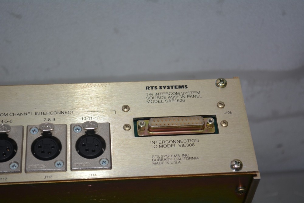 ^ RTS Systems TW Intercom System Source Assign Panel SAP-1626 #X3010