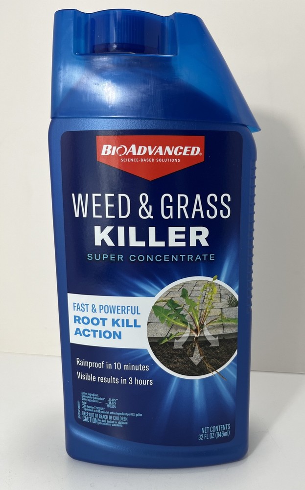 (1) BioAdvanced WEED & GRASS KILLER Super Concentrate Root Kill Action 32 fl. oz