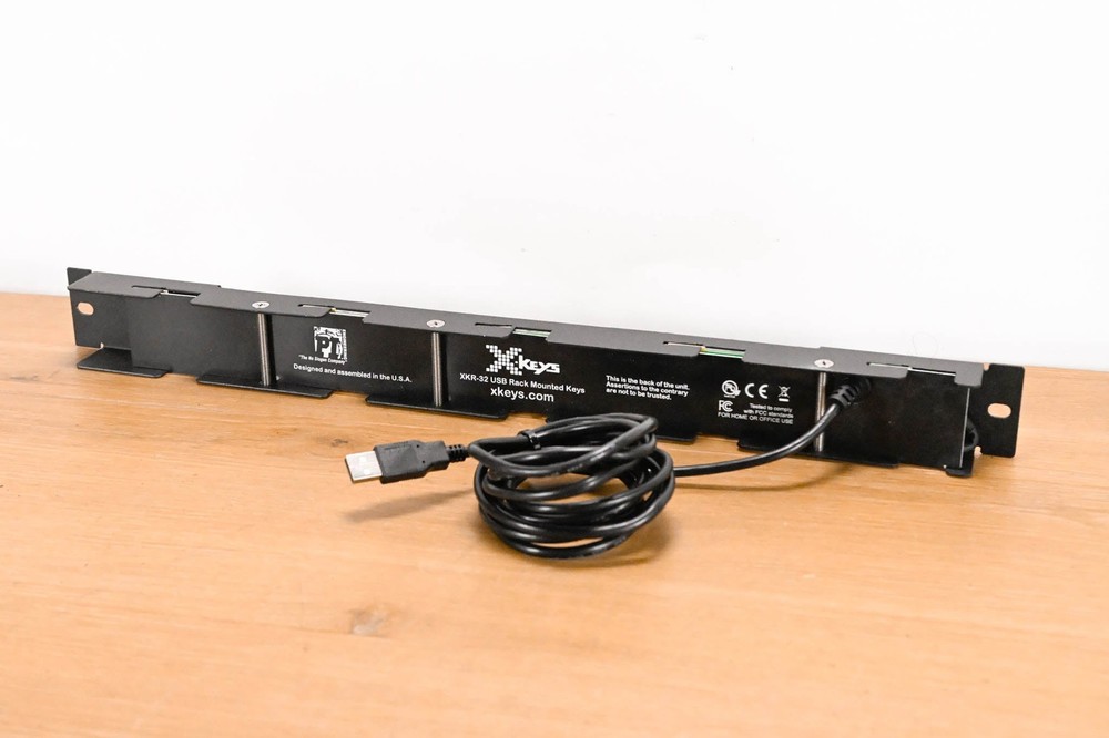 X-keys XKR-32 32-Key Programmable USB Rackmount Control Panel CG01NC3