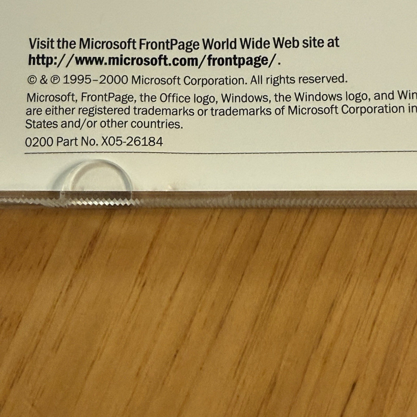Microsoft Front Page 2000 CD Windows 95 98 NT & 2000 Pro Web Design Tool SR-1