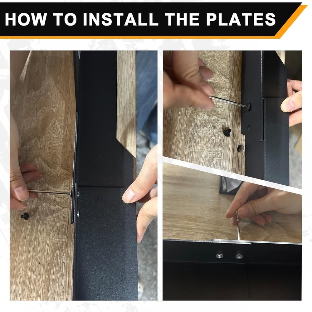 Wheel Alignment Tool with Tape Measure - Stainless Steel Toe Alignment Plates