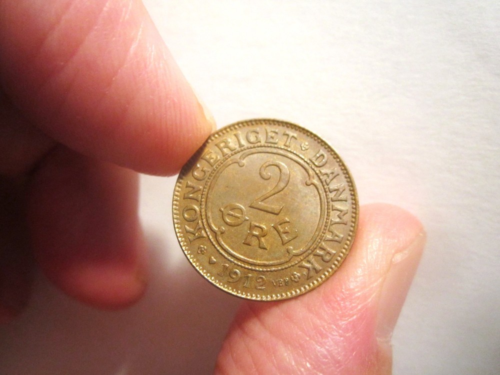 HIGH GRADE 1912 DENMARK 2 ORE