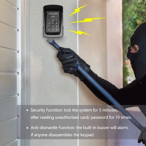 TC175P Touch Panel Wired Keypad Universal Keyless Entry Keypad DC 12V 24V for