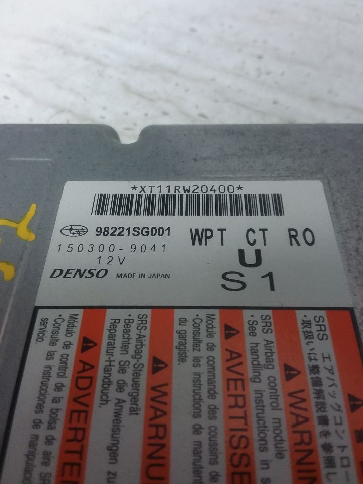 SRS Control Module Console Front Fits 14-15 FORESTER 98221SG001