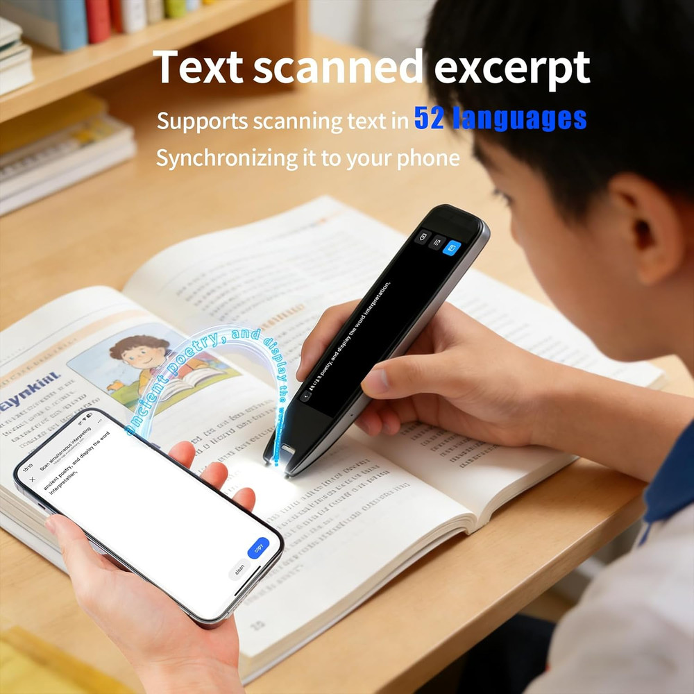 Translator Pen&Scan Reader Pen for Language Learners&Dyslexia&Learning Difficult