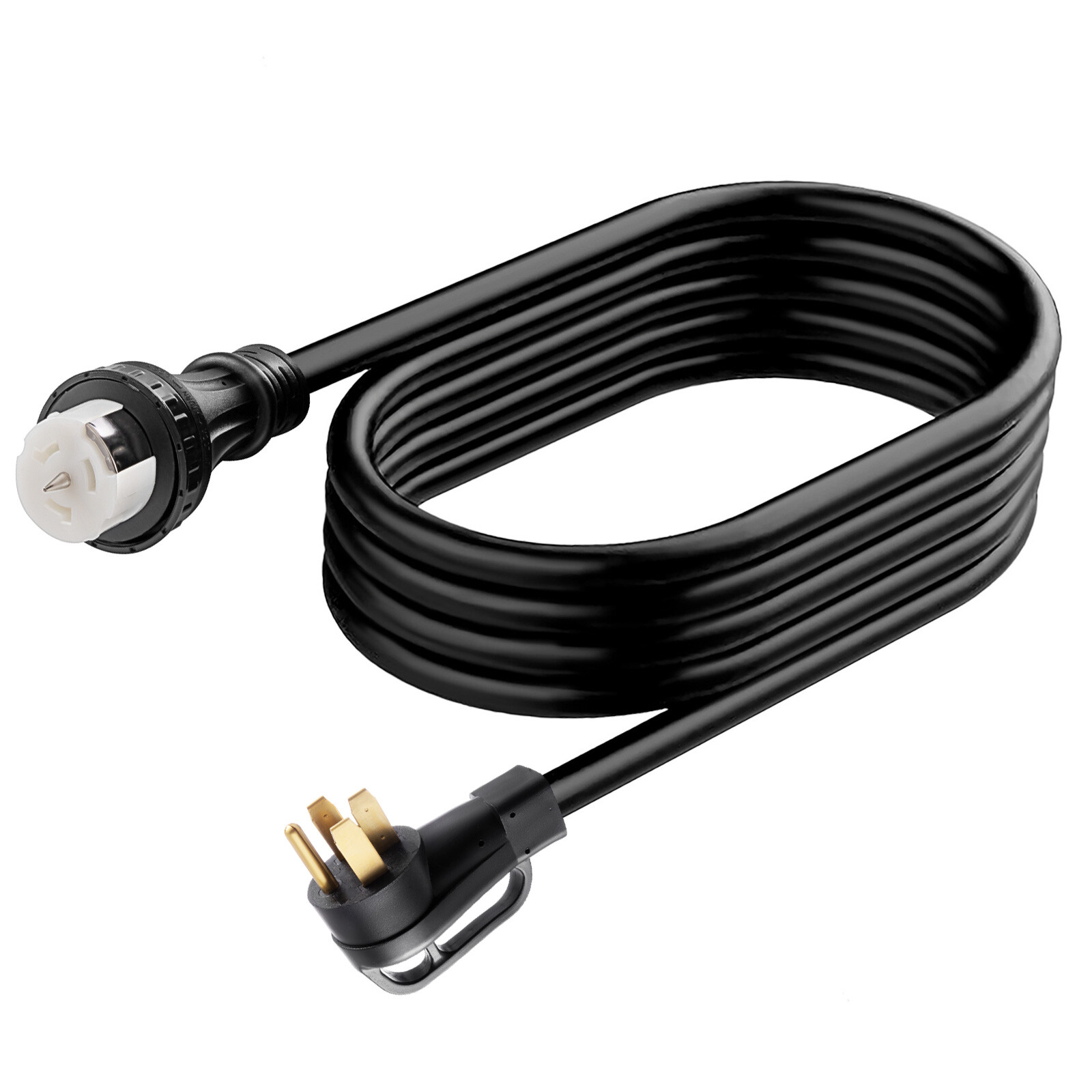 50 Amp 25FT Generator Power Cord and Waterproof Power Inlet Box 14-50P to CS6364