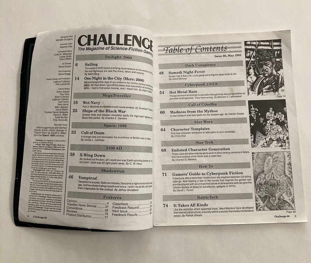 GDW Challenge Magazine #60 Sci-fi Gaming