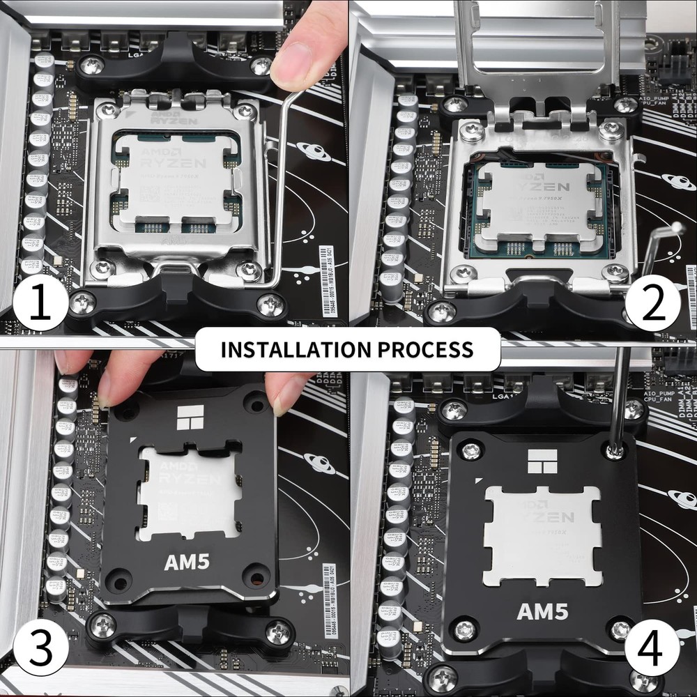 Thermalright ASF-Black AM5 CPU Holder, Corrective Anti-Bending Fixing BLACK