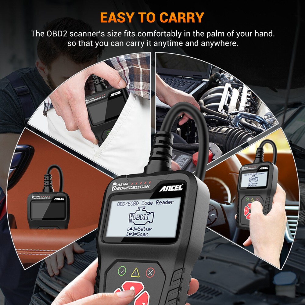 Automotive Code Reader Car OBD2 Diagnostic Scan Tool Check Engine Light Shut Off