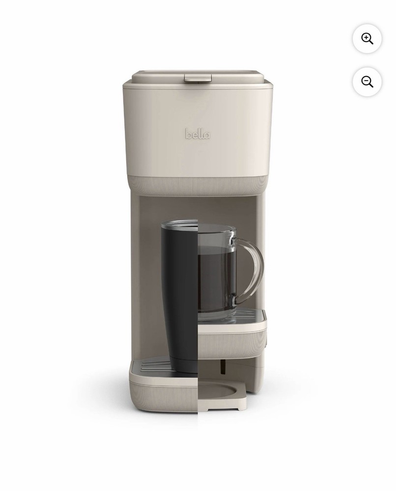 Bella Drip Single Serve Coffee Maker Oatmilk Color