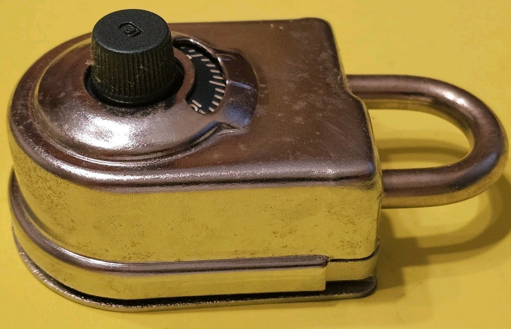 HIGH SECURITY PADLOCK COMBINATION SARGENT & GREENLEAF 8077 LOCK RARE