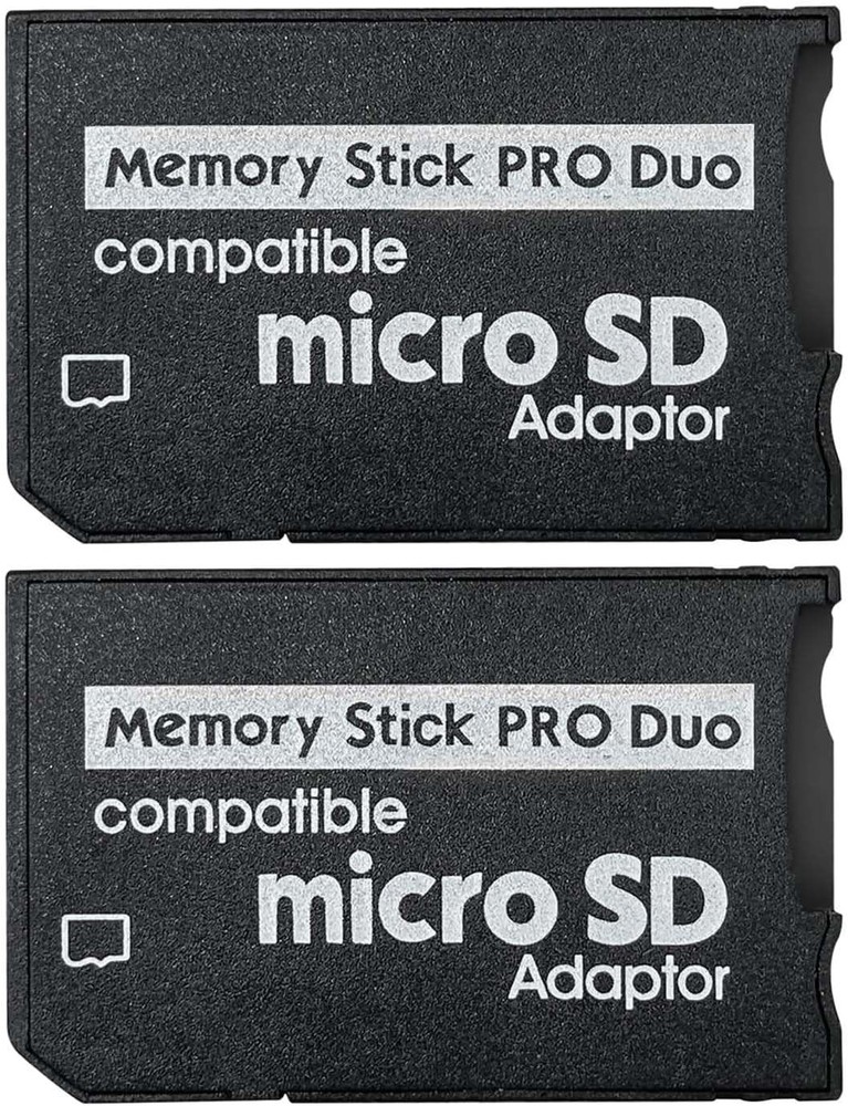 Stable Storage Solution: PSP MicroSD to Memory Stick Pro Duo Adapter - 2-Pack