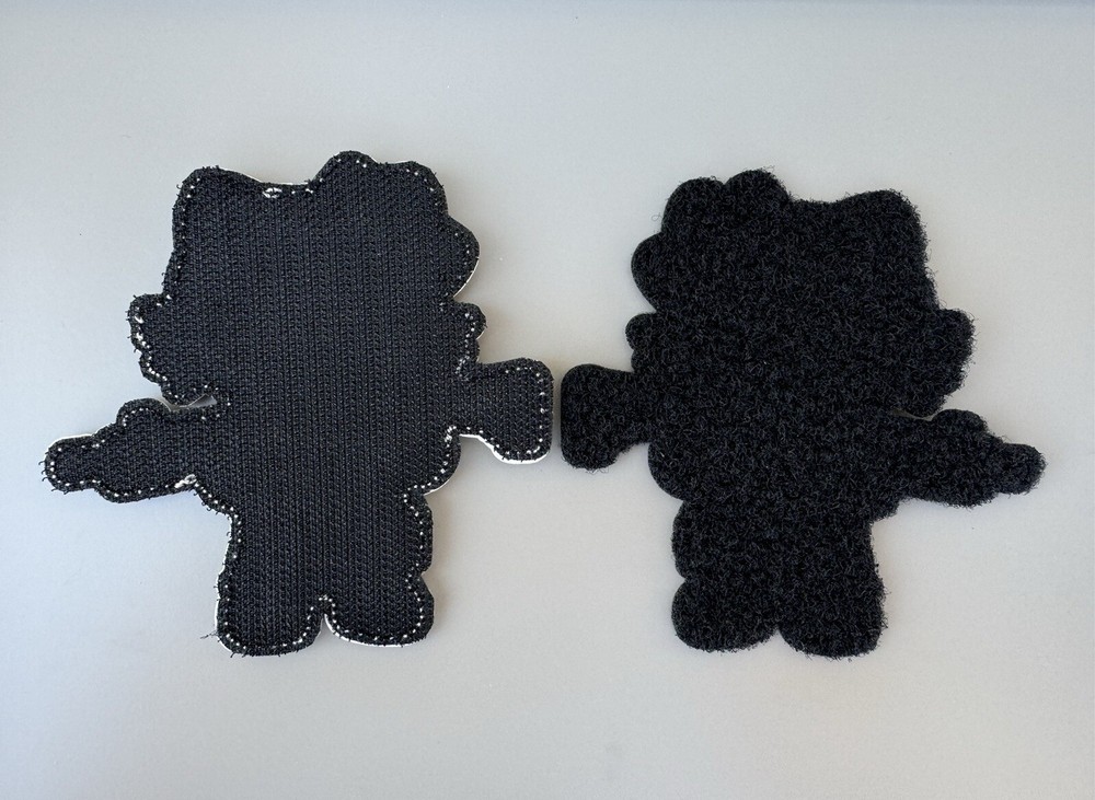 Tactical Hello Kitty Rubber PVC Hook/Loop Morale Patch Glow In The Dark