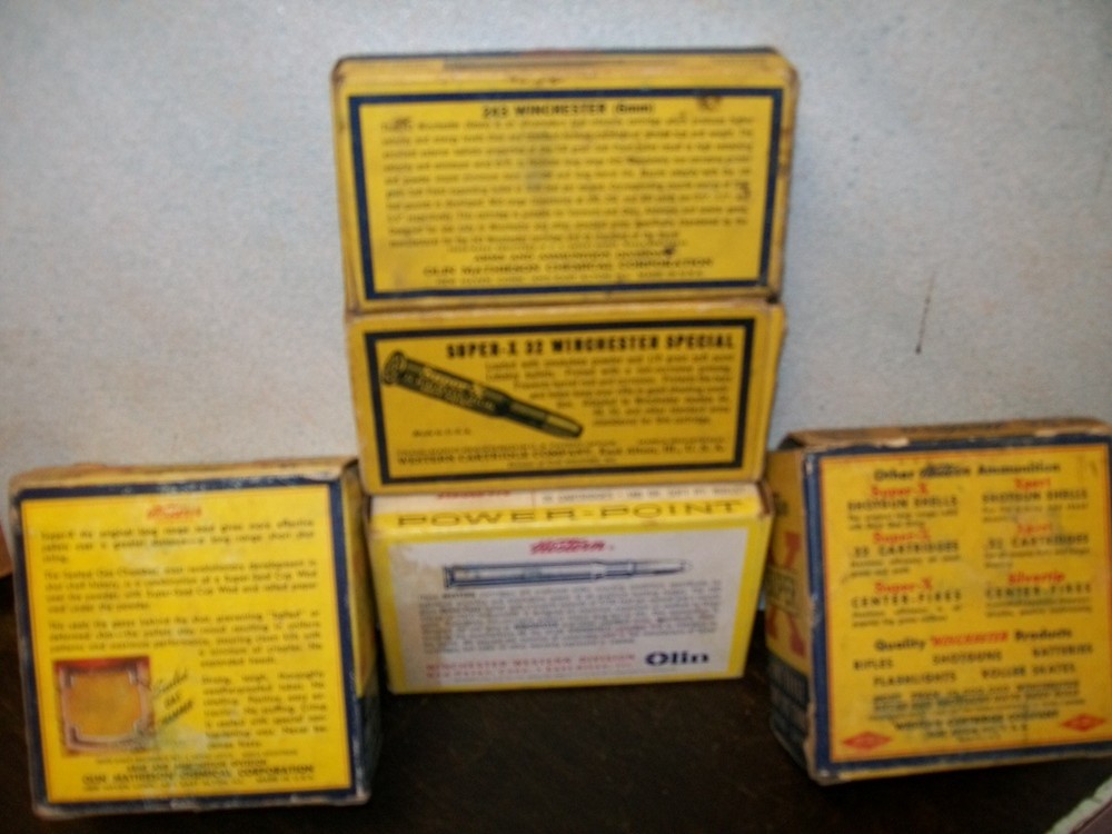 VINTAGE Western EMPTY misc cartridge boxes