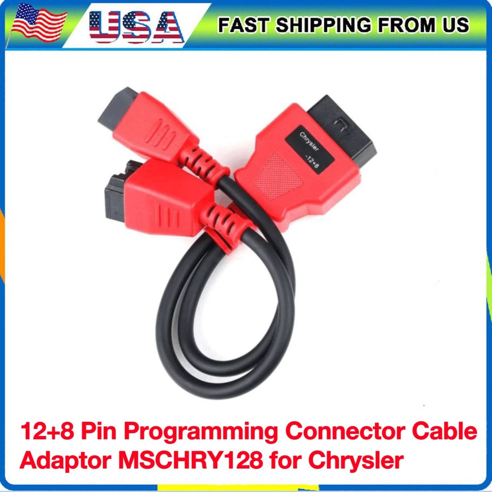 12+8Pin Programming Connector Cable Adaptor For Chrysler Autel Maxisys MSCHRY128