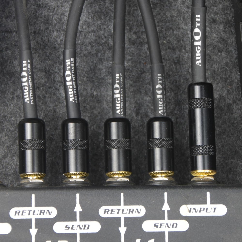 24 Inch Guitar Patch Cable Performance Guitar Effect Pedal Cables Straight to...