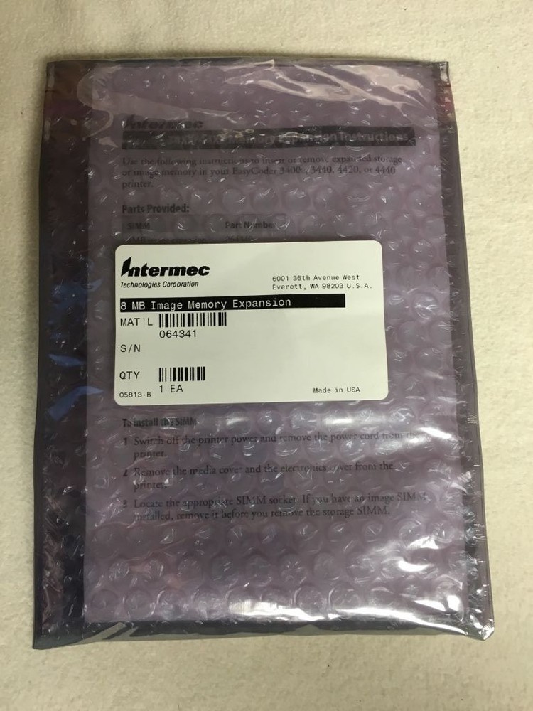 Intermec 8-MB Image Memory Expansion INT-3440A8MB EasyCoder 3440e 3440 4420 4440