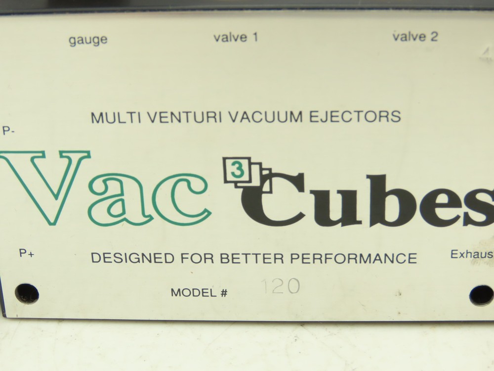 Vac 3 Cubes 120 Multi Venture Vacuum Ejector W Digital Pressure Sensor