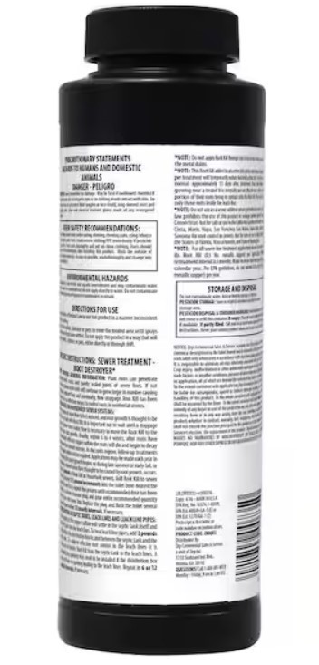 ZEP Root Kill, root killer, 32 oz.