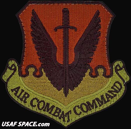AUTHENTIC AIR FORCE - AIR COMBAT COMMAND - 3.5"- USAF OCP PATCH on HOOK & LOOP