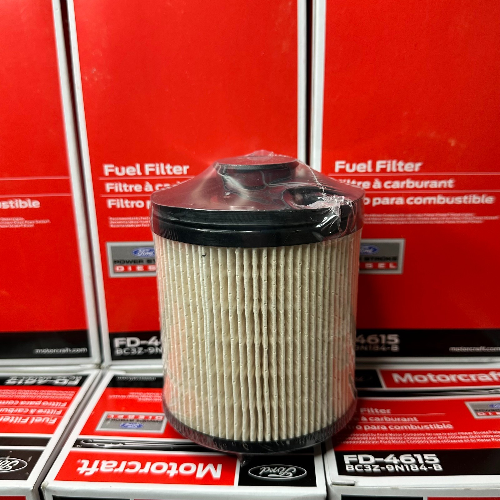 2 Pack Genuine Motorcraft FD4615 Diesel Fuel Filter Ford F-250 Super F-350 6.7L