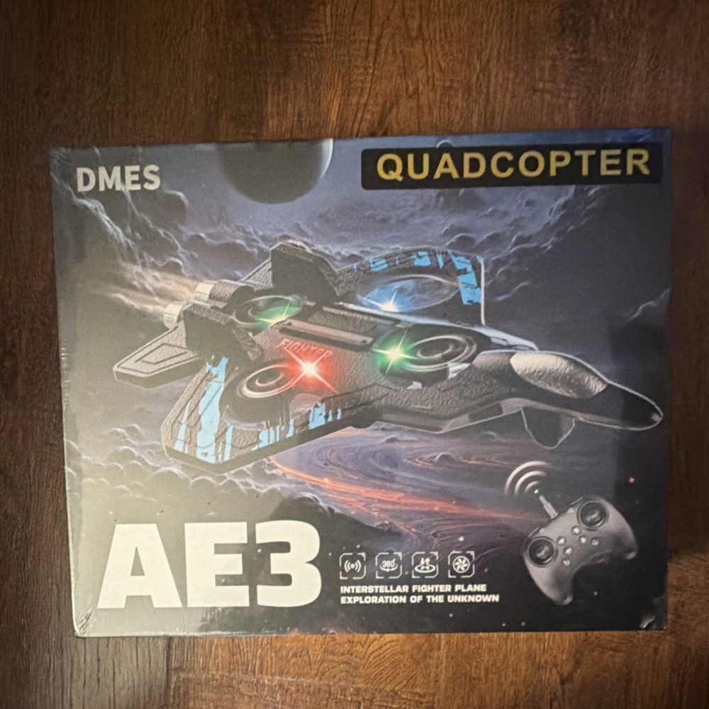 DMES AE3 Quadcopter Interstellar Fighter Plane With Camera App Control