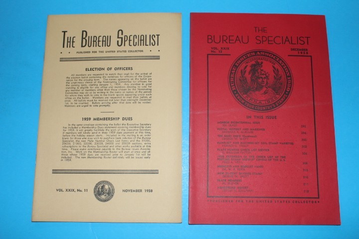The Bureau Specialist Journal 1958 Full year BlueLakeStamps Timeless info