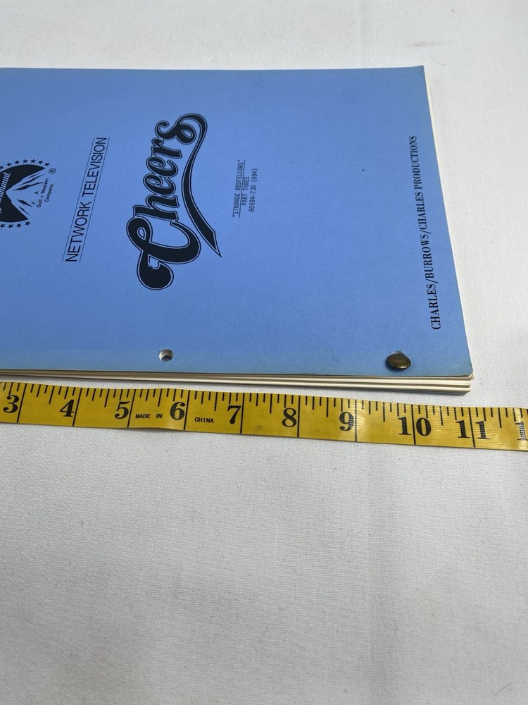 CHEERS Sitcom Original Script “ Strange Bedfellows” Pt 3 First Draft 1986