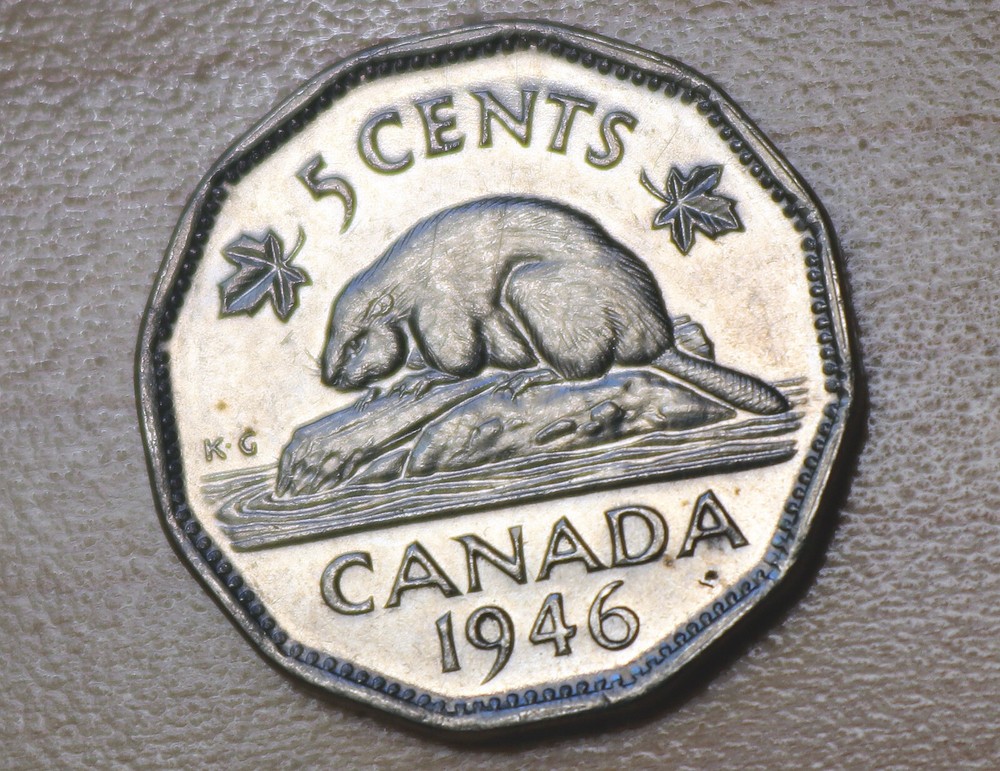 1944 Canada 5 Cents