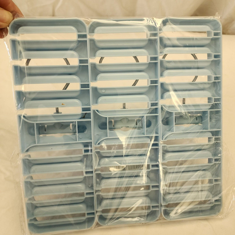 24 Belt Hanger Organizer, Necktie Holder Multi-function Rack Organizer, Blue