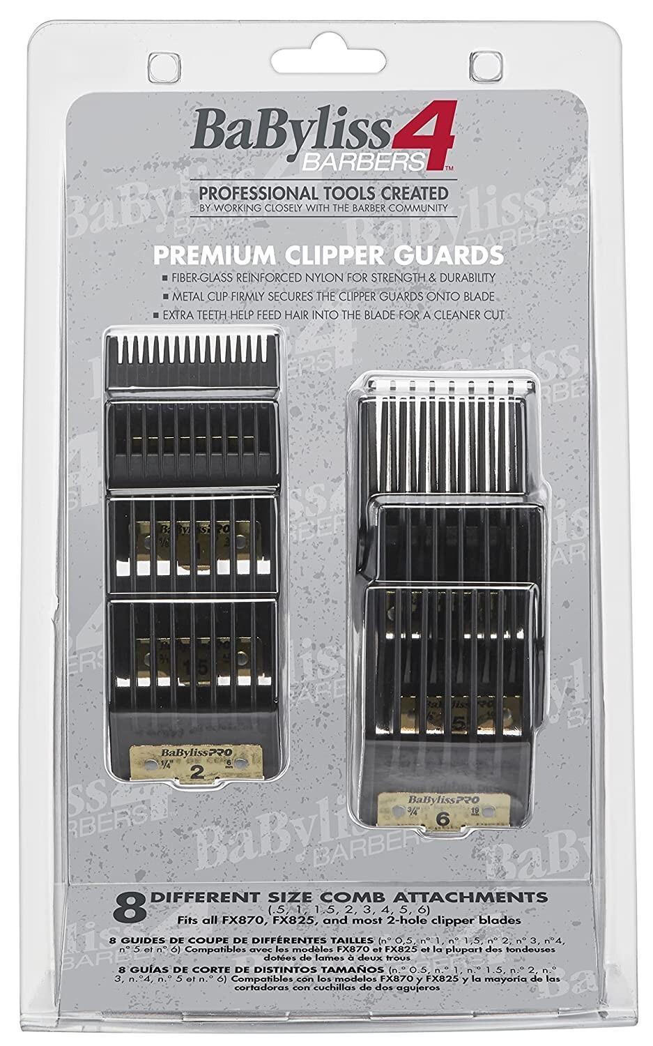 BaBylissPRO Premium Clipper Guards | FXPCG