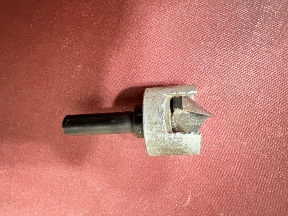 5/8"  1 Flute Countersink Bit With Depth Stop On 1/4" Shank