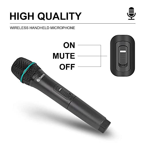 Debra Audio Pro UHF 4 Channel Wireless Microphone System with 4 Handheld (A)