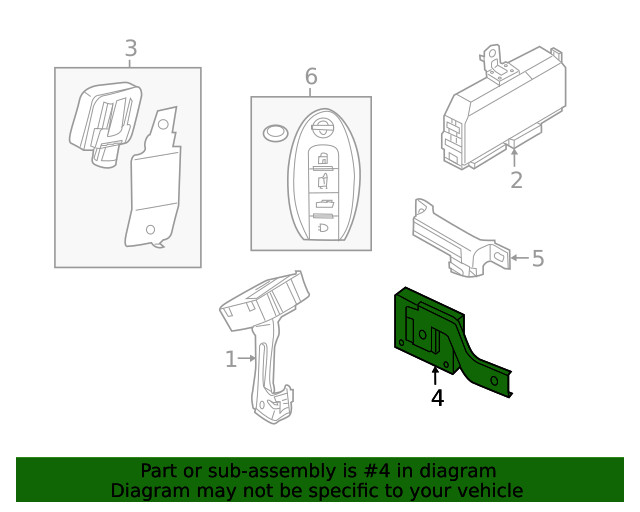 Genuine Nissan Warning Buzzer 25640-1AA2B