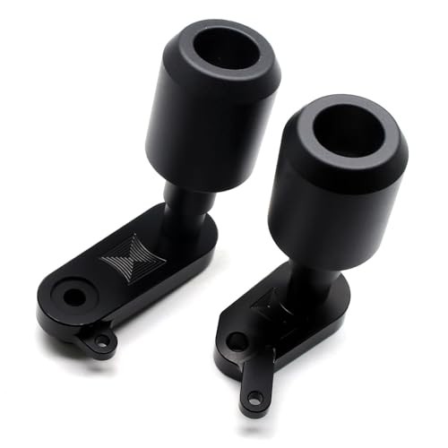 Motorcycle Frame Sliders, Falling Crash Protector Guards No Cut Kits Black