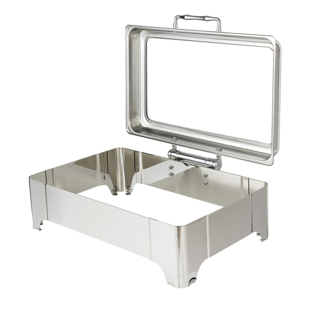 9L Electric Heating Chafing Dish Server Buffet Stove Square Double Compartment