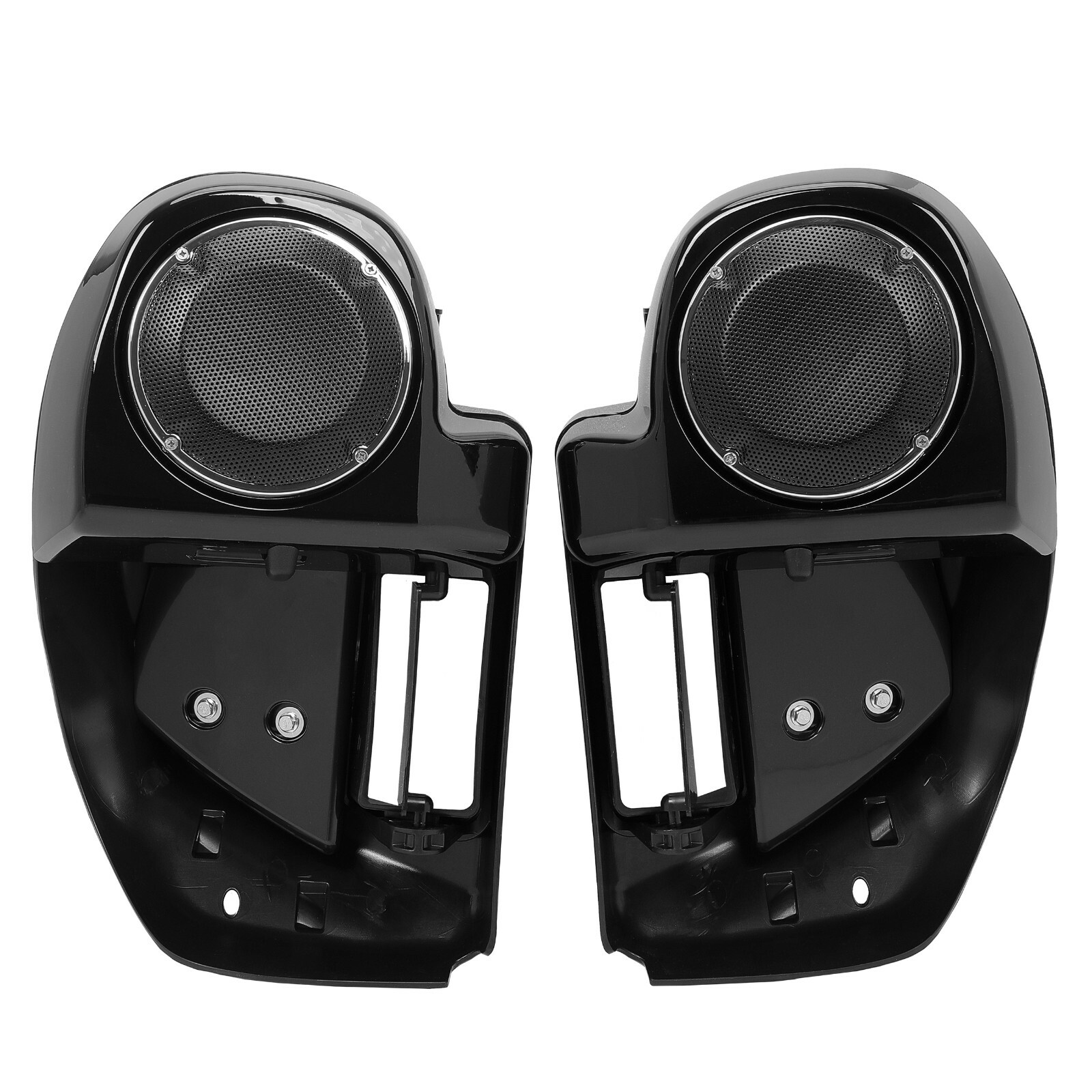 6.5" Speaker Box Pod Lower Vented Leg Fairing W/Grills For Harley Touring 14-24