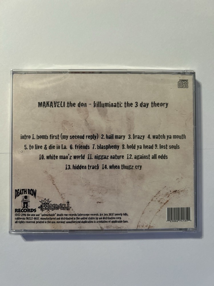 2pac Makavelli 3 Day Theory Cd