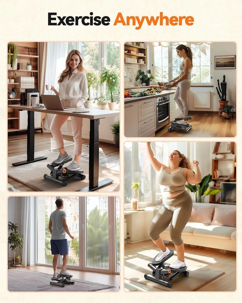 Upgraded Twist Stepper with Swing Function
