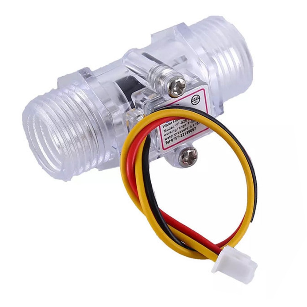 G1/2" Copper Water Flow Hall Sensor Switch Flow Meter Flowmeter Counter D