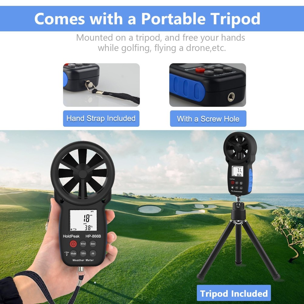Anemometer Anemometer, Digital Wind Speed Meter, Wind Speed...
